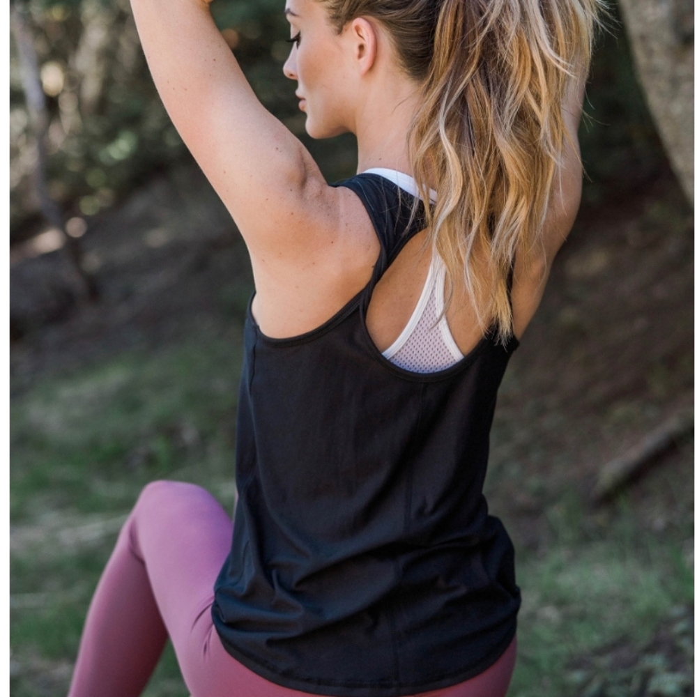 ZYIA Black Twist Tank XL